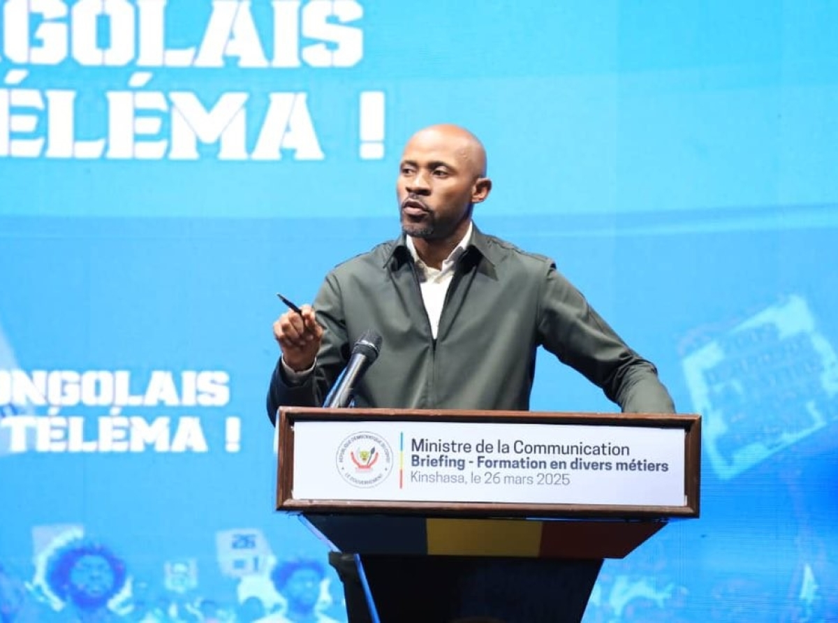 RDC : Patrick Muyaya sensibilise les femmes des médias pour la mobilisation contre l’agression rwandaise !